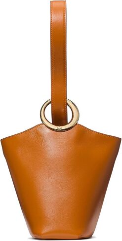 kate spade new york Halo Fine Grain Leather Mini Bucket, Glazed Hot Fudge in Kuwait