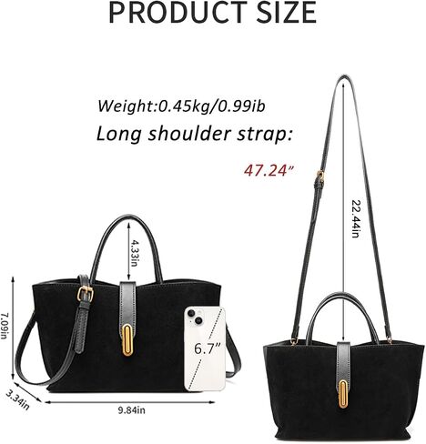 Chic PU Crossbody tote bags for women - Lock Clasp shoulder handbag for Work and Daily Use, Versatile Handbags for Women in Saudi Arabia