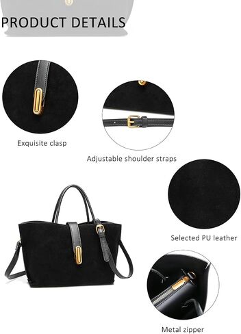 Chic PU Crossbody tote bags for women - Lock Clasp shoulder handbag for Work and Daily Use, Versatile Handbags for Women in Saudi Arabia