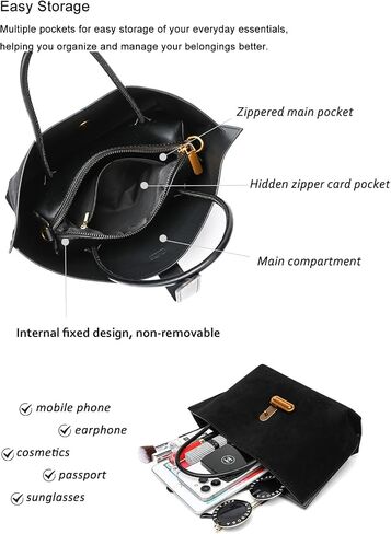 Chic PU Crossbody tote bags for women - Lock Clasp shoulder handbag for Work and Daily Use, Versatile Handbags for Women in Saudi Arabia
