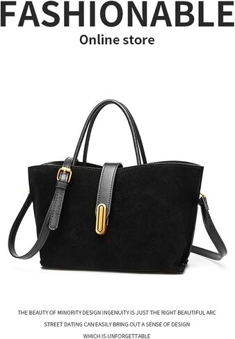 Chic PU Crossbody tote bags for women - Lock Clasp shoulder handbag for Work and Daily Use, Versatile Handbags for Women in Saudi Arabia