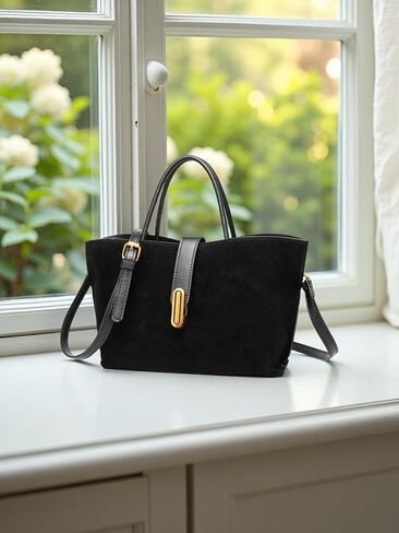 Chic PU Crossbody tote bags for women - Lock Clasp shoulder handbag for Work and Daily Use, Versatile Handbags for Women in Saudi Arabia