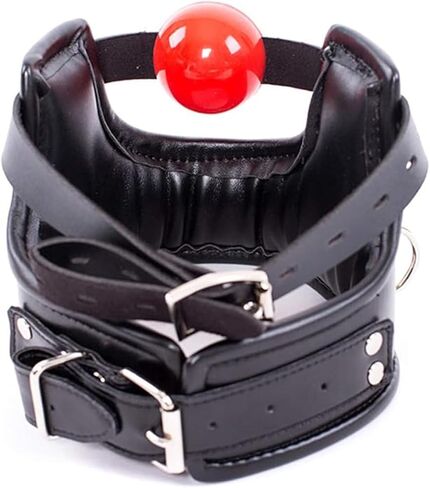 Black Leather Choker Collar and Leash Set Sexy Role-Play Gothic Cospaly Accessories for Women/Men in Saudi Arabia