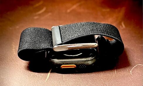 Apple Watch & Whoop Band Combo: Hybrid Athlete Band - Breathable, Odor-Resistant Nylon Strap Compatible with Apple Watch & Whoop 4.0 for Ultimate Comfort and Durability (Black) 42mm, 44mm, 45mm, 49mm in Saudi Arabia