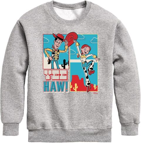 Disney - Toy Story 4 - Woody and Jessie - Toddler & Youth Crewneck Fleece Sweatshirt in Saudi Arabia