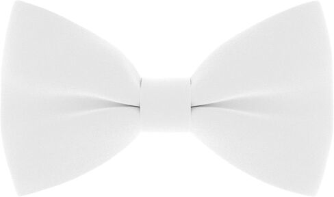 Bow Tie House Classic Pre-Tied Soft Crape Bow Tie for Wedding Formal Events Solid Tuxedo for Adults & Children in Kuwait