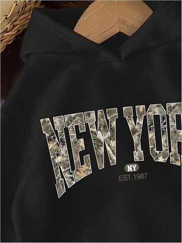 SweatyRocks Girl's Cute Graphic Sweatshirt Long Sleeve Drop Shoulder Hoodies Pullover Tops in Saudi Arabia