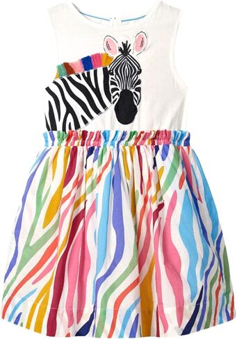 HILEELANG Toddler Girl Cotton Casual Dress Summer Short Sleeve Basic Tunic Playwear Shirt Dresses in Saudi Arabia