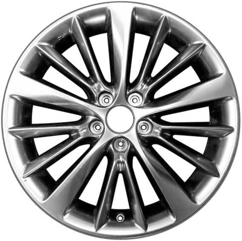 18 inch Aluminum Wheel For 2018-2024 Infiniti Q50 15-Spoke All Painted Light Smoked Hypersilver 5 Lug 114.3 mm 18 x 7.5 in Reman - Factory Wheel Rim in Saudi Arabia