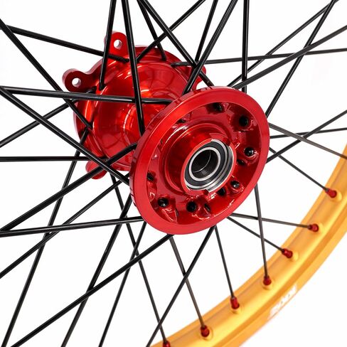 KKE 21/19 MX Casting Dorecycle Wheels Rims متوافقة مع Honda CRF250R 2014-2023 ، CRF450R 2013-2023 ، CRF450L 2019-2021 RIMS الذهبية in Saudi Arabia