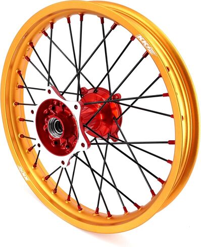 KKE 21/19 MX Casting Dorecycle Wheels Rims متوافقة مع Honda CRF250R 2014-2023 ، CRF450R 2013-2023 ، CRF450L 2019-2021 RIMS الذهبية in Saudi Arabia