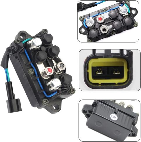 Assy Trim Relay ، 1 Pack Car 12V DC 2 Trim Trim Relay Outboard 4 Stroke Engine ، متوافق مع Yamaha F-150 HP 2004-2009 240-58022 TRM6003 63P-81950 in Saudi Arabia