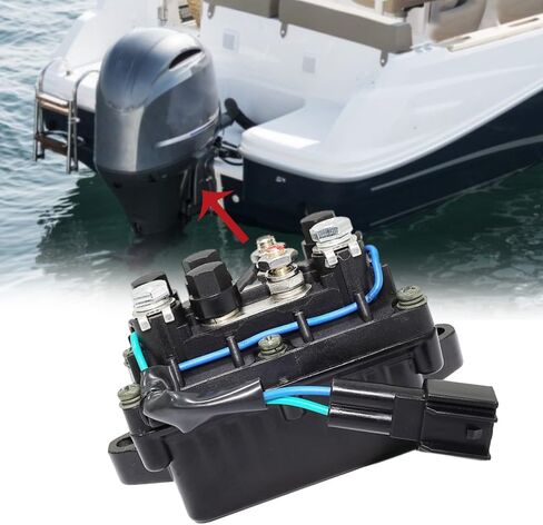 Assy Trim Relay ، 1 Pack Car 12V DC 2 Trim Trim Relay Outboard 4 Stroke Engine ، متوافق مع Yamaha F-150 HP 2004-2009 240-58022 TRM6003 63P-81950 in Saudi Arabia