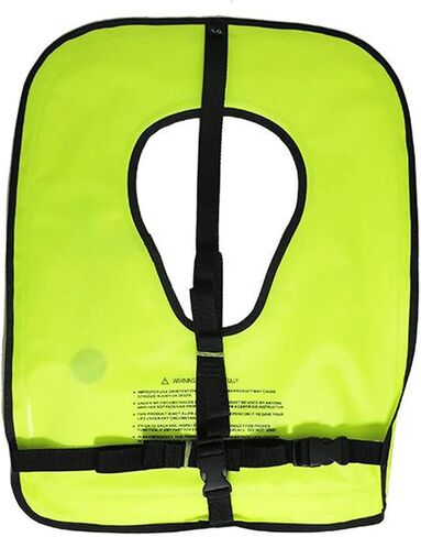 Scuba Choice Adult Neon Yellow Snorkel Vest with Name Box, Large in Saudi Arabia