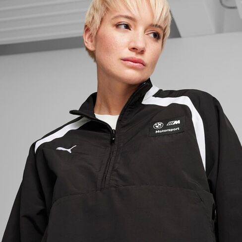 PUMA للسيدات القياسية BMW M Motorsport المنسوجة anorak سترة ، أسود AH24 in Saudi Arabia