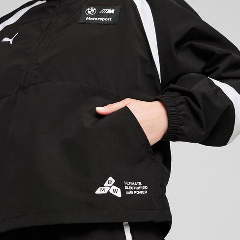 PUMA للسيدات القياسية BMW M Motorsport المنسوجة anorak سترة ، أسود AH24 in Saudi Arabia
