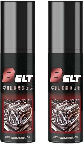 Belt Dressing Spray Automotive, 100ml Engine Belt Silencer Spray for Car Belt Noise Reduction, Belt Conditioner Spray Automotive, Anti-Age Friction Reducer, Restores Grip & Extends Belt Life (2 Pcs) in Saudi Arabia