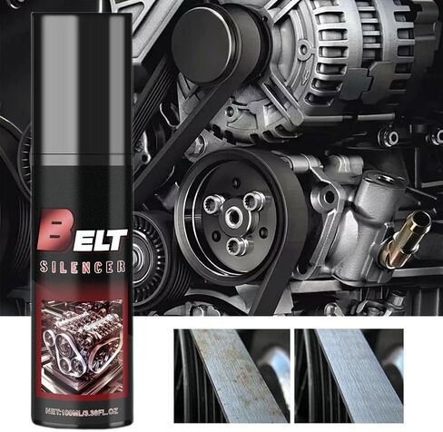 Belt Dressing Spray Automotive, 100ml Engine Belt Silencer Spray for Car Belt Noise Reduction, Belt Conditioner Spray Automotive, Anti-Age Friction Reducer, Restores Grip & Extends Belt Life (2 Pcs) in Saudi Arabia