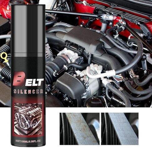 Belt Dressing Spray Automotive, 100ml Engine Belt Silencer Spray for Car Belt Noise Reduction, Belt Conditioner Spray Automotive, Anti-Age Friction Reducer, Restores Grip & Extends Belt Life (2 Pcs) in Saudi Arabia