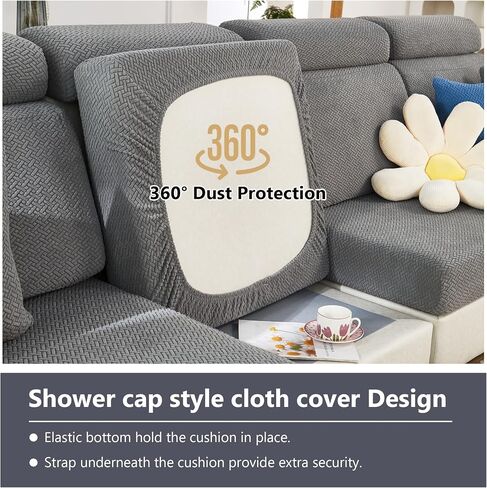 Magic Sofa Covers Magic Sofa Couch Covers 2024 New Wear-Resistant Universal Sofa Cover Stretch for Sectional Slipcovers (Texture-Gray,Large Single Seat Cover) in Saudi Arabia