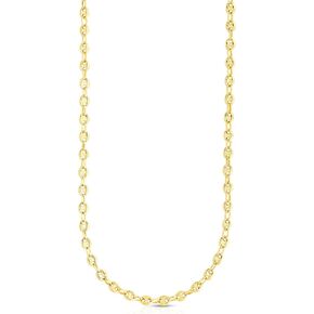 Floreo 14K Yellow Gold 6.8mm Puff Anchor Mariner Chain Necklace in Saudi Arabia