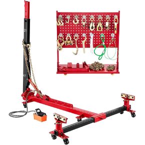 VEVOR Auto Body Frame Puller Straightener, 6T Tension Car Body Repair Equipment with 6000PSI Hydraulic Foot Pump & Swivel Post, Includes 16 Straightening Tools, for Auto Repair Shop, Sedan SUV Pickup in Saudi Arabia