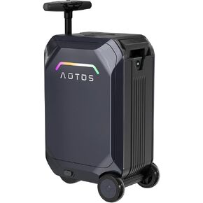 Smart Rideable luggage-Roller carry-on luggage 22x14x9-TSA, Airline-Approved 22 inch Hardshell,Zipperless Travel Suitcase with Rolling WheelsApp Control -Cabin Suitcase for Airport Travel(Grey) in Saudi Arabia