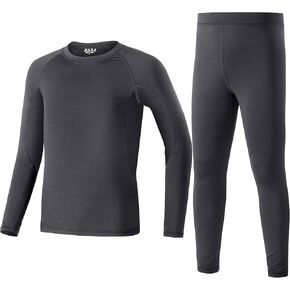 Boys Thermal Underwear Set - Ultra Soft Fleece Lined Long Johns Tops & Bottoms Cold Weather Base Layer for Winter in Saudi Arabia