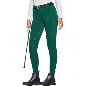 FitsT4 Sports Women's Winter Horse Riding Pants with Zipper Pockets Full Seat Riding Tights Fleece Lined Equestrian Breeches in Kuwait