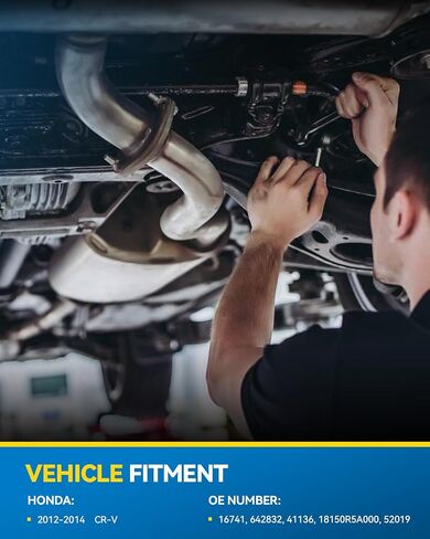 PHILTOP Rear Catalytic Converter Kit Fit For 2012-2014 CR-V OE Replace# 642832, 41136, 16741, 18150R5A000, 52019 Direct-Fit (EPA Compliant) in Saudi Arabia
