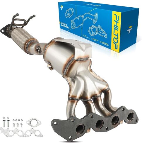 PHILTOP Front Catalytic Converter Kit Direct-Fit Fit For 2013-2020 Fusion 2.5L - Replace# 16784, 641550, 30616 Stainless Steel (EPA Compliant) in Saudi Arabia