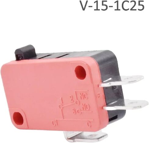 SPDT لحظة السفر الحد الدقيق التبديل 1NO1NC 3PIN LEVER الأسطوانة microswitch 16A 250V AC V-152-1C25 in Kuwait