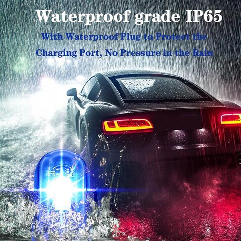 8pcs أضواء LED اللاسلكية للسيارة مع التحكم عن بعد ، LED اللاسلكي LED أضواء strobe 8 ألوان شحن USB in Kuwait