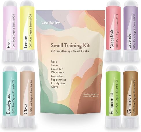 Smell Training Kit, Restore Sense of Smell and Taste, 8 Unique Scents, Made in The USA in Saudi Arabia