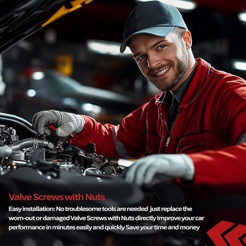 Aluminum Alloy Valve Adjusting Screws with Nuts Kit for Motorbikes 1996-2023 GY6-125 (4 Set) in Saudi Arabia