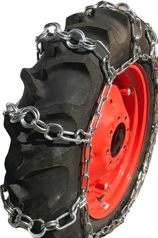 TireChain.com 440-80-24 Double Ring Nuway Tractor Tire Chains in Saudi Arabia
