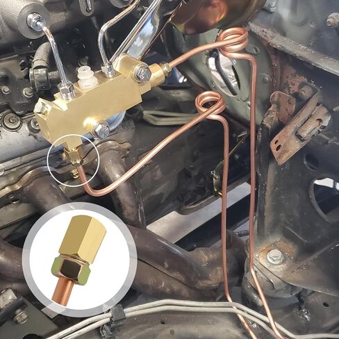 2 مجموعات 3/16 مجموعة خطوط الفرامل ، خط فرامل النحاس مرنة 25 قدمًا 3/16 مع تركيبات خط الفرامل (تجهيزات 32pcs ، 8pcs المكسرات ، ونقابات 4pcs) ، أنابيب نحاسية متعددة الأغراض للفرامل ، وأنظمة الوقود in Kuwait