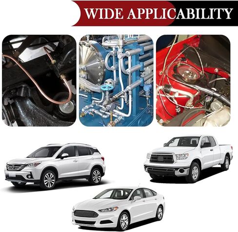 2 مجموعات 3/16 مجموعة خطوط الفرامل ، خط فرامل النحاس مرنة 25 قدمًا 3/16 مع تركيبات خط الفرامل (تجهيزات 32pcs ، 8pcs المكسرات ، ونقابات 4pcs) ، أنابيب نحاسية متعددة الأغراض للفرامل ، وأنظمة الوقود in Kuwait