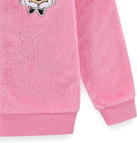 Disney Minnie Mouse Girls Zip Up Coral Fleece Hoodie with Bow and Ears for Toddler and Big Kids in Saudi Arabia