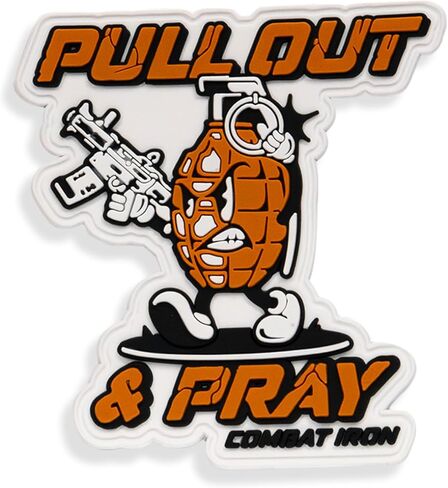 Combat Iron Tactical PVC Morale Patch – Rugged Hook Backed Patch for Military Gear, Hats, Vests & Packs – Pull Out Pray in Saudi Arabia
