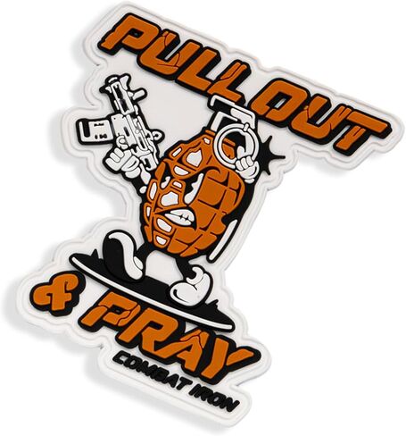 Combat Iron Tactical PVC Morale Patch – Rugged Hook Backed Patch for Military Gear, Hats, Vests & Packs – Pull Out Pray in Saudi Arabia