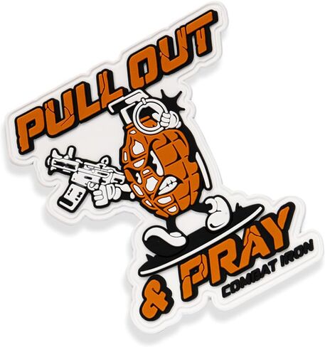 Combat Iron Tactical PVC Morale Patch – Rugged Hook Backed Patch for Military Gear, Hats, Vests & Packs – Pull Out Pray in Saudi Arabia