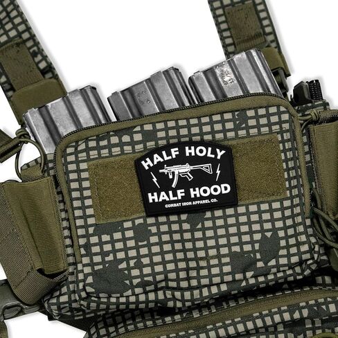 Combat Iron Tactical PVC Morale Patch – Rugged Hook Backed Patch for Military Gear, Hats, Vests & Packs – Pull Out Pray in Saudi Arabia
