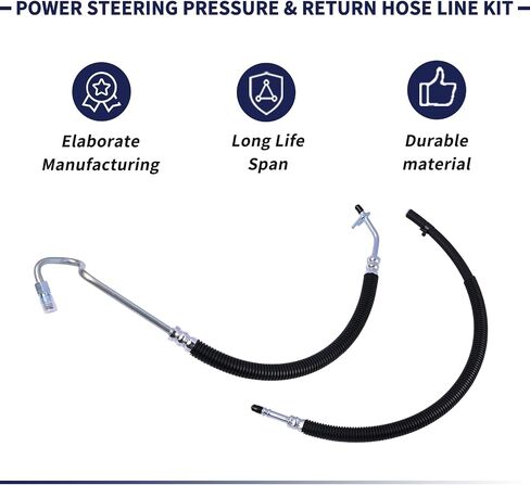 15812564 25858603 Power Steering Pressure & Return Hose Line Compatible with Chevy Silverado 1500 Tahoe, for GMC Sierra 1500 Yukon, for Cadillac Escalade 2007-2014 Replace 3402221 3402322 in Saudi Arabia