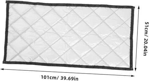 Angoily Blackout Window Curtain Liner: 40 X 20 Inch Sound Light Blocking Thermal Insulated Window Drapes with Hook and Loop for Living Room Bedroom Winter in Saudi Arabia