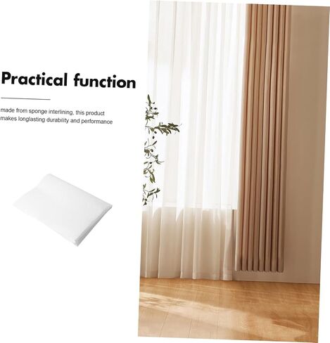 NUOBESTY 1.5m Washable Sponge Lining Curtain Lining Cloth Single-Sided Adhesive Composite for Drapes Stiffening DIY Home Textiles Projects in Saudi Arabia