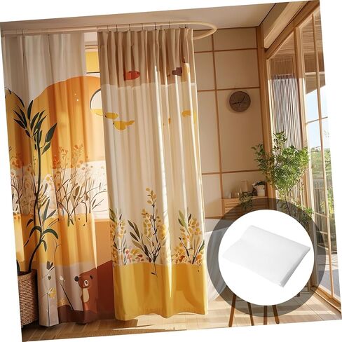 NUOBESTY 1.5m Washable Sponge Lining Curtain Lining Cloth Single-Sided Adhesive Composite for Drapes Stiffening DIY Home Textiles Projects in Saudi Arabia