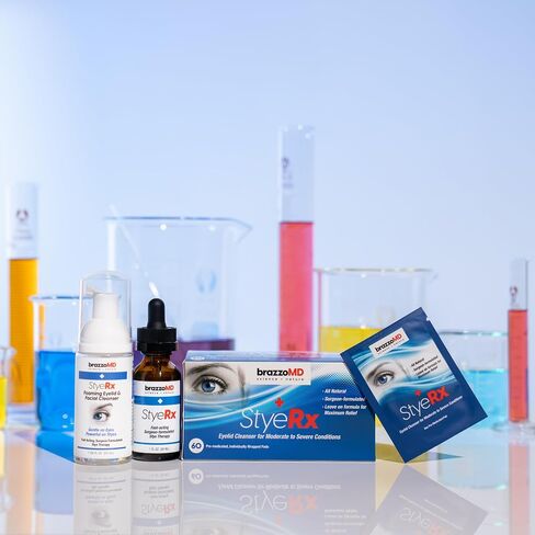 brazzoMD Stye Relief - تم تركيبه من قبل الطبيب - يساعد في علاج البردة، مصنوع من زهرة الأرنيكا والآذريون 1.0 أونصة سائلة. in Saudi Arabia