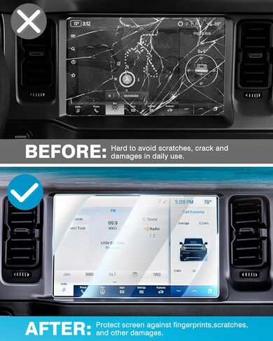 Karltys 2 Pack Screen Protector for 2022-2025 Lexus NX250 NX350 NX350H NX450h+ 14-Inch Touchscreen, 9H Tempered Glass Screen Protector for Lexus NX Accessories, Car Radio Screen Cover Anti Glare in Saudi Arabia