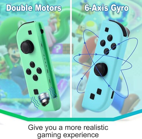 وحدة تحكم لاسلكية Switch Pro لجهاز تحكم Nintendo Switch/Lite/OLED، وحدة تحكم Nintendo Switch Pro مع ضوء LED رائع، قابلة للبرمجة، 6 محاور، توربو قابل للتعديل، اهتزاز مزدوج 4 سرعات، استيقظ in Kuwait